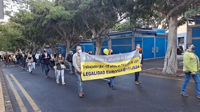Más de 1.000 empleados públicos se manifiestan por el abuso de temporalidad