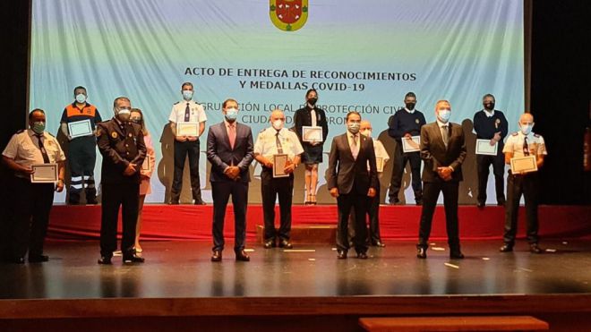 Tacoronte homenajea a la Agrupación Local de Protección Civil por su labor durante la pandemia