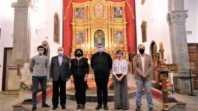 La Palma concluye la restauración del retablo mayor de la Iglesia de San Francisco
