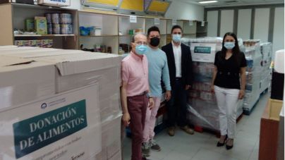 La asociación Guillermo Casañas Gil agradece las seis toneladas de alimentos recibidos por Las Terrazas y Socimi S.A.