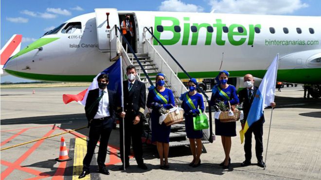 Binter despega hacia Italia y Francia con el primer vuelo a Lille