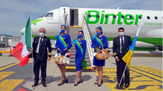 Binter inaugura la conexión directa con Venecia