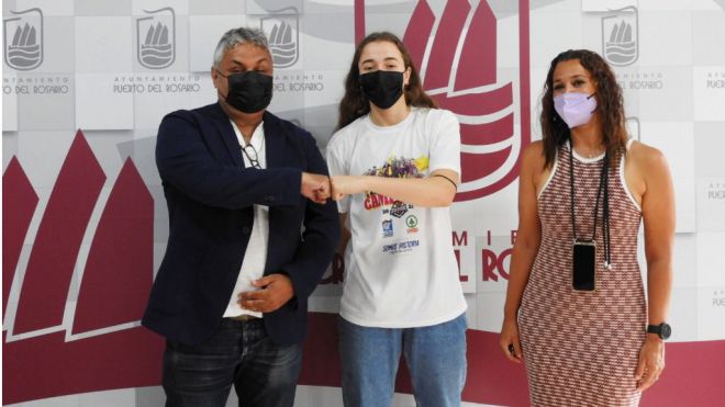 Carla Brito, jugadora majorera del Spar Gran Canaria de baloncesto, oro en el Campeonato de España de Clubes