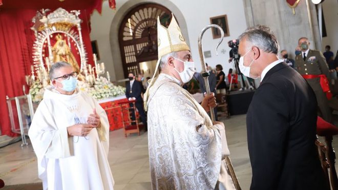 Acto oficial de celebración de la festividad de la virgen de Candelaria