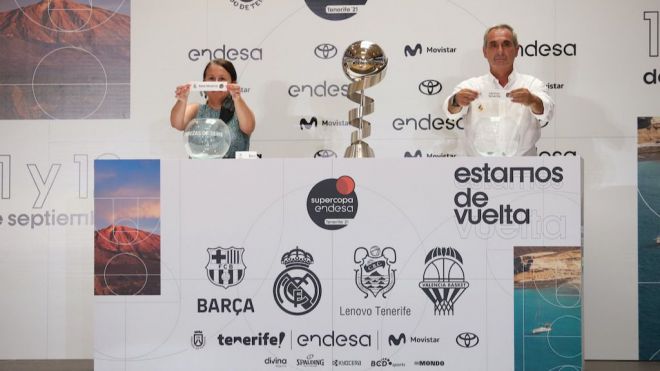 Barça-Valencia y Real Madrid-Lenovo Tenerife, semifinales de la Supercopa Endesa 2021 de baloncesto