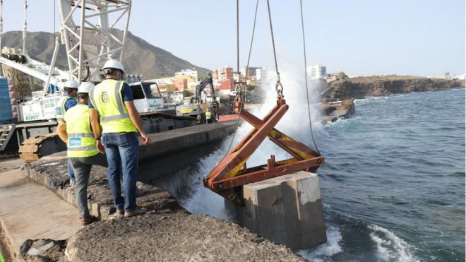 El Cabildo inicia la construcción del nuevo dique de Bajamar