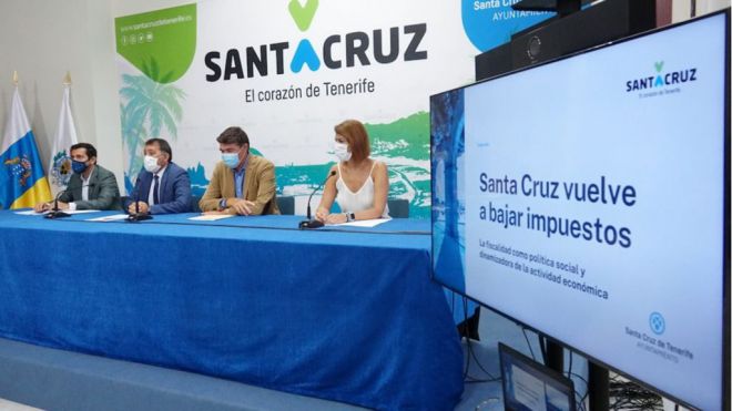 Familias y pequeñas empresas de Santa Cruz pagarán 2 millones de euros menos en 2022