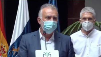 Torres anuncia el comienzo del realojamiento de los afectados por el volcán en un hotel de Fuencaliente y en otras instalaciones