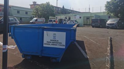 El Cabildo habilita una serie de ‘bandejas’ para depositar las cenizas del volcán