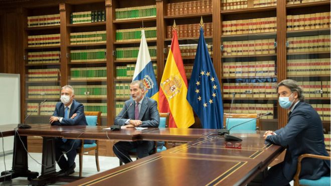 El Rey agradece la fortaleza institucional y técnica del PEVOLCA