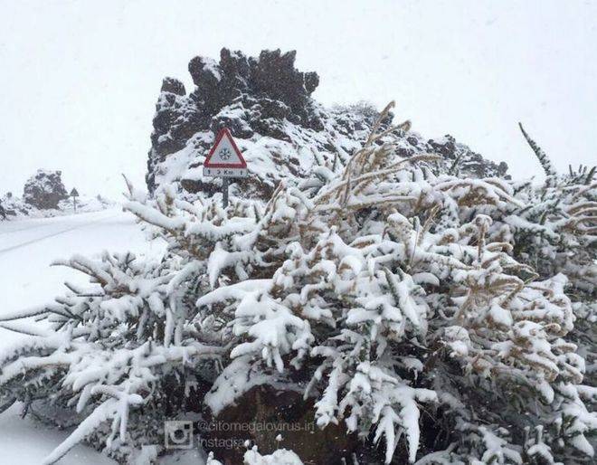 El Cabildo cierra las carreteras de acceso al Teide