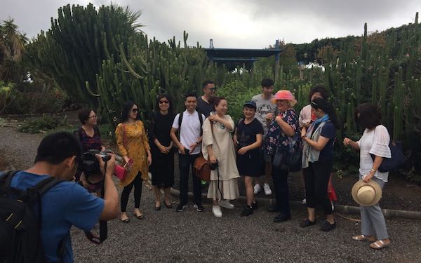 Once agentes de viaje de China recorrieron este domingo la Ruta San Mao