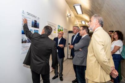El Rector Lluís Serra y el Presidente del Cabildo Antonio Morales visitan las instalaciones del área de Taliarte