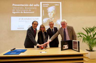 Correos presenta un sello por el bicentenario del fallecimiento de Agustín de Betancourt