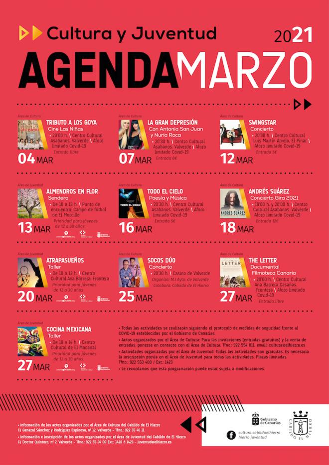 El Hierro presenta su agenda cultural para marzo