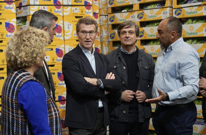 Feijóo reclama un plan de infraestructuras para la Palma y promete una ley de volcanes para prevenir catástrofes