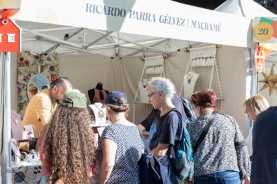 Los artesanos celebran la afluencia de público en San Telmo