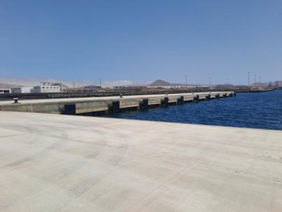 Concluyen los trabajos para la ampliación del Muelle de Naos