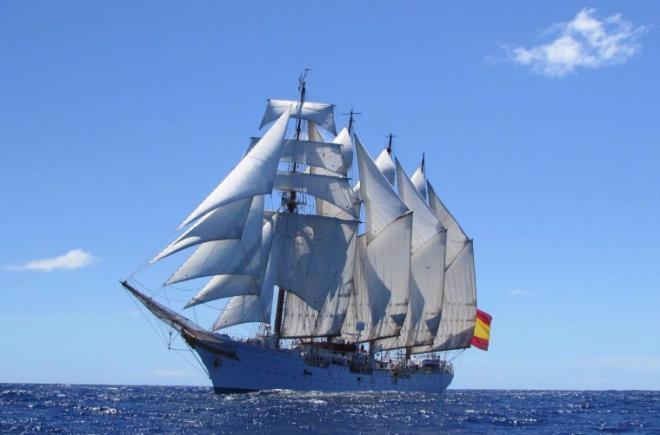 El buque-escuela 'Juan Sebastián Elcano' recalará este martes en aguas de Santa Cruz de Tenerife