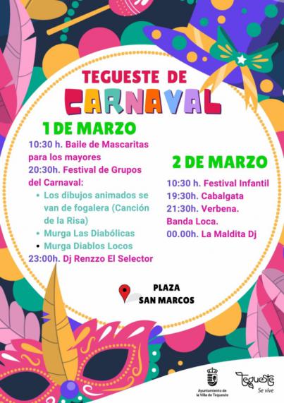 Tegueste organiza un fin de semana de Carnaval para todos los públicos