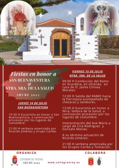 Valle Gran Rey presenta el programa de las Fiestas en honor a San Buenaventura y Ntra. Sra. de la Salud