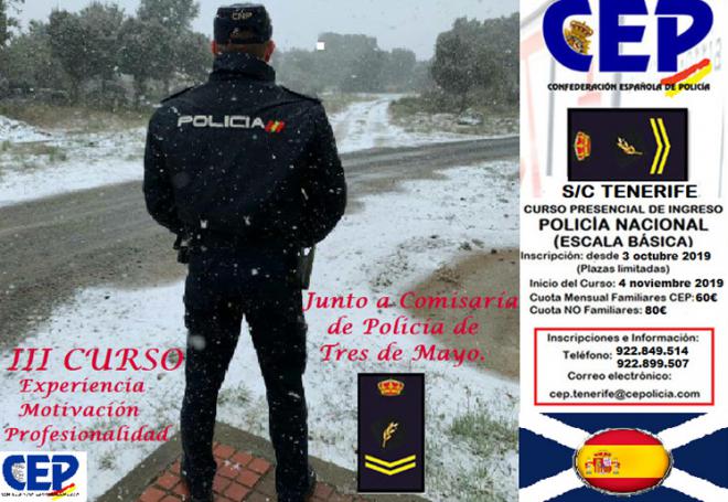 CEP oferta su tercer curso presencial para optar a la escala básica de la Policía Nacional