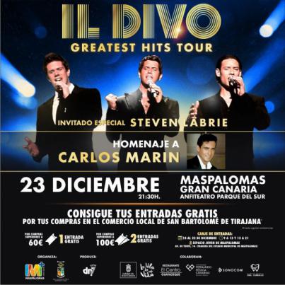 El concierto de Il Divo, en la noche del día 23 en Parque Sur, homenajea al barítono Carlos Marín