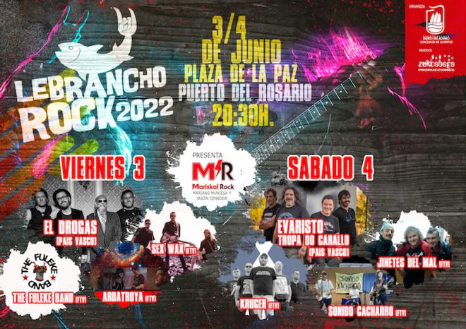 ‘El Drogas’ y Tropa Do Carallo ‘Evaristo Páramos’, artistas invitados en el regreso del Festival Lebrancho Rock 2022