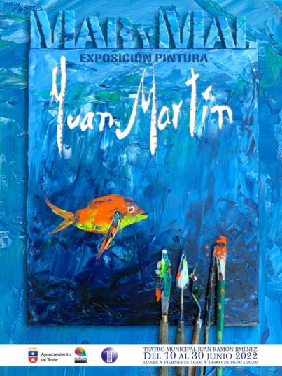 El Teatro Juan Ramón Jiménez acoge la exposición 'Mar y Mal' del artista Juan Martín
