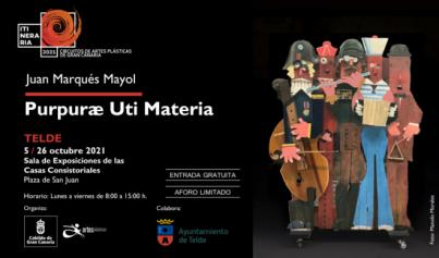 Juan Marqués expone su Purpurae uti materia en las Casas Consistoriales
