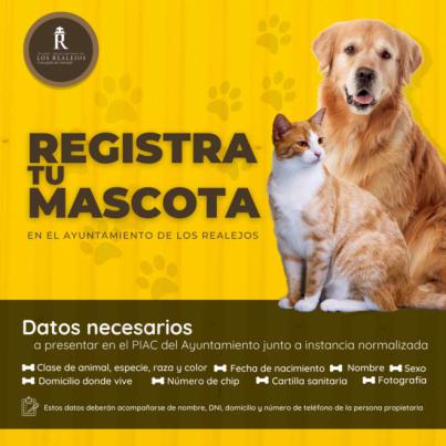 Los Realejos impulsa una nueva campaña informativa para el necesario registro municipal de mascotas