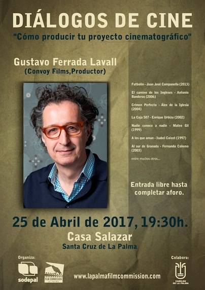 Gustavo Ferrada ofrecerá una clase magistral sobre cómo poner en marcha un proyecto cinematográfico
