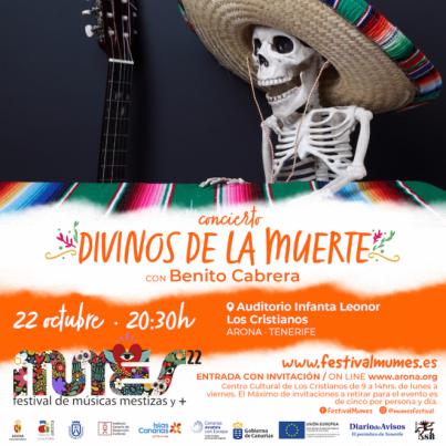 El timplista Benito Cabrera presenta ‘Divinos de la muerte’, una producción especial para Mumes 2022