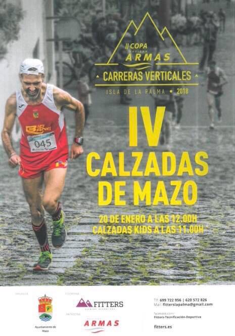 Un centenar de corredores participa este sábado en la carrera vertical ‘IV Calzadas de Mazo’