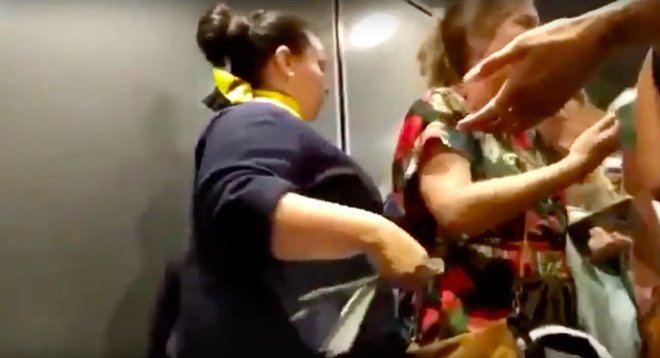 Parte del vídeo en el que se muestra lo sucedido