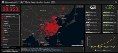 La web de recuento del coronavirus en tiempo real supera los 28.000 casos confirmados