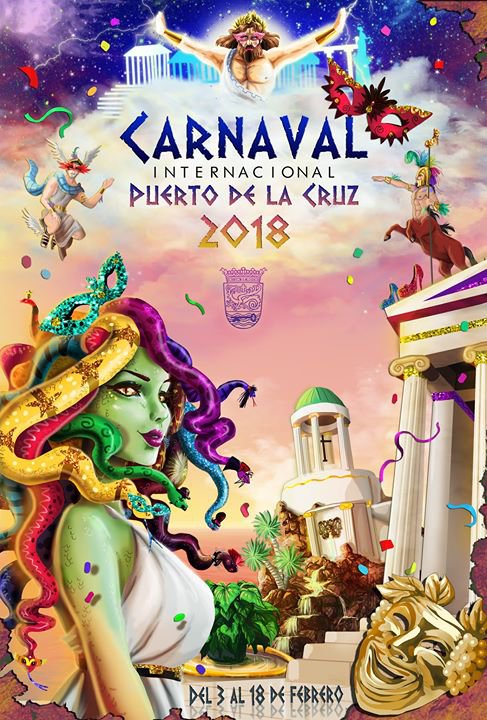 Los dioses del Olimpo llegan al Carnaval Internacional del Puerto de la Cruz