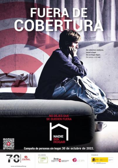 Cáritas Diocesana de Tenerife denuncia este miercoles ante la puerta del Instituto Canario de Vivienda por las personas sin hogar