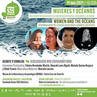 El debate ‘Mujeres y Océanos’ de Arona SOS Atlántico aborda la influencia femenina en la conservación de los mares