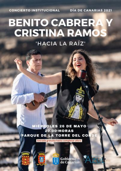 La Gomera celebra el Día de Canarias con un concierto institucional a cargo de Benito Cabrera y Cristina Ramos
