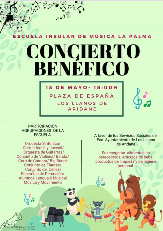 Cerca de 400 niños y niñas actuarán en el concierto benéfico de la Escuela Insular de Música