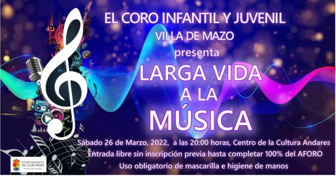 El Coro Infantil y Juvenil de Villa de Mazo presenta ‘Larga vida a la música’