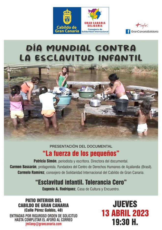 'Gran Canaria Solidaria' denuncia la esclavitud que sufren millones de niños y niñas en el planeta