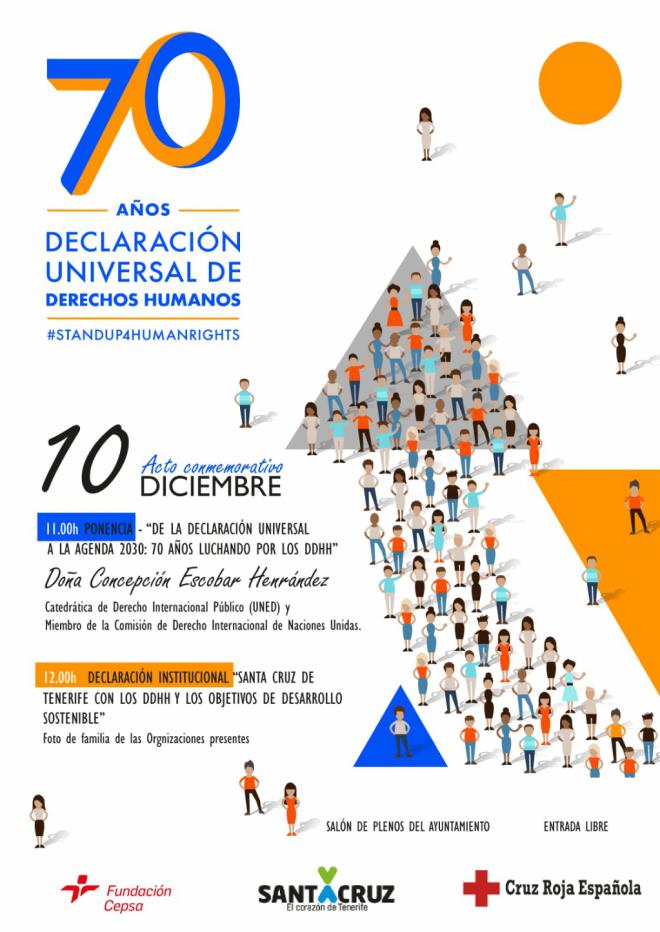 Santa Cruz conmemorará este lunes la Declaración Universal de Derechos Humanos