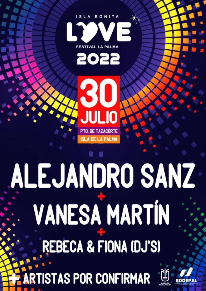 A la venta las entradas del macroconcierto del Love Festival, con Alejandro Sanz y Vanesa Mar-tín como primeros artistas confirmados