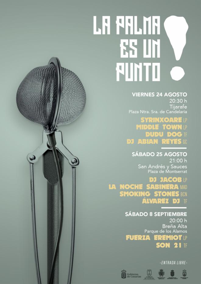 Festival ‘La Palma es un Punto’, con conciertos en tres municipios