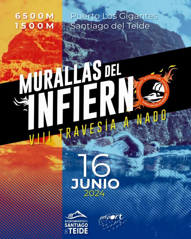 Cerca de 350 nadadores participan en la VIII edición de la Travesía a Nado 'Murallas del Infierno'