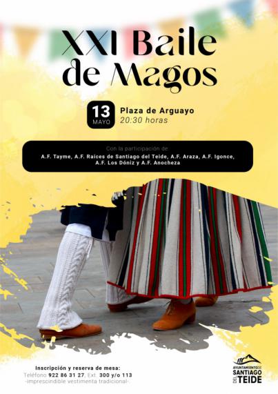 Santiago del Teide celebra este sábado la XXI edición de su tradicional Baile de Magos