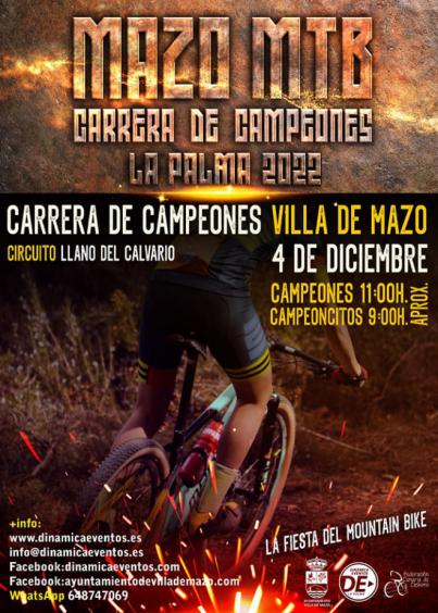 La Carrera de Campeones Mazo MTB regresa en diciembre tras la crisis volcánica