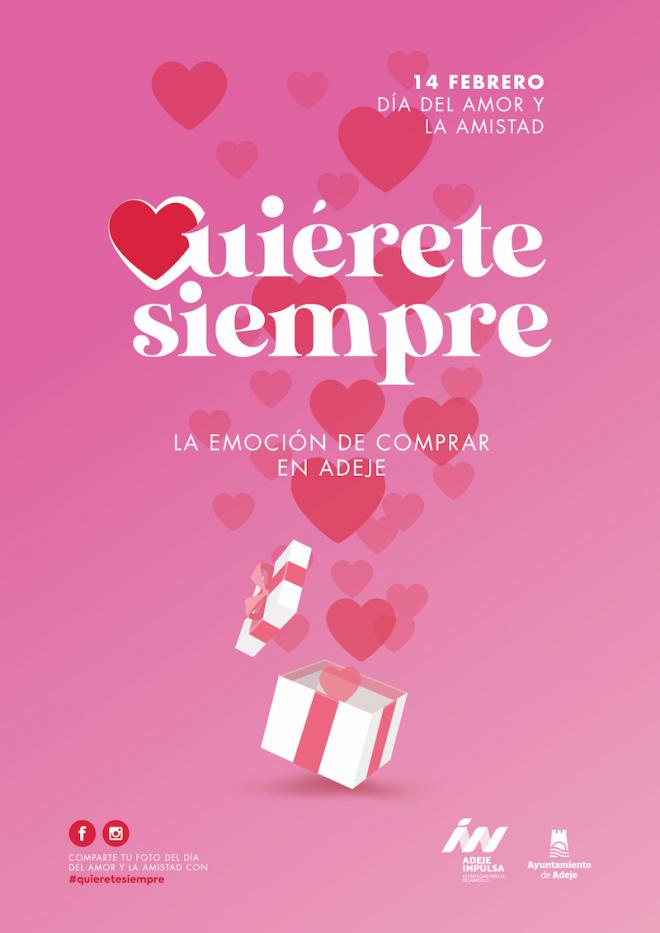 Adeje pone en marcha la campaña “Quiérete siempre” para apoyar la actividad comercial de cara a febrero